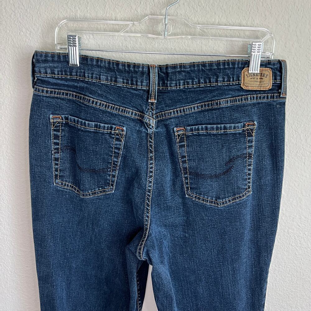 Levi's At Waist Bootcut Jeans Women's 16 High Rise Dark Wash Stretch Denim - Picture 7 of 8